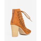 Incaltaminte Femei CheapChic Lucite-49a Too Deep Bootie Cognac