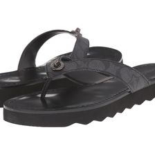 COACH Shelly Black/Smoke/Black Signature PVC/Matte Calf