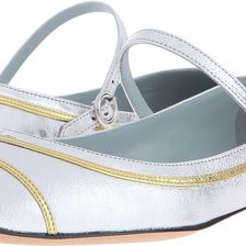 Marc Jacobs Poppy Mary Jane Ballerina Silver
