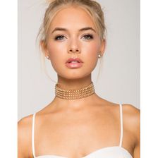 Bijuterii Femei CheapChic Nova Rhinestone Link Choker Met Gold