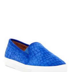 Incaltaminte Femei Joie Huxley Croc Embossed Slip-On Sneaker DEEP INDIG