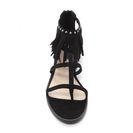 Incaltaminte Femei Forever21 Fringe Caged Sandals Black