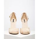 Incaltaminte Femei Forever21 Satin Ankle-Strap Sandals Champagne