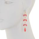 Bijuterii Femei Natasha Accessories Linear Dangle Earrings PINK