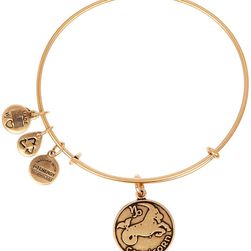Alex and Ani Capricorn II Expandable Wire Bangle RUSSIAN GOLD