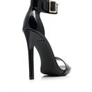 Incaltaminte Femei CheapChic Strapped On Faux Patent Heels Black