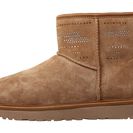 Incaltaminte Femei UGG Classic Mini Serape Bling Chestnut Suede