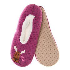 Incaltaminte Femei Kelly Katie Kelly Katie Moose Womens Slipper Socks Pink