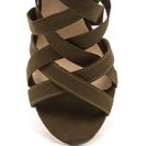 Incaltaminte Femei CheapChic Latticed Attitude Caged Chunky Heels Olive