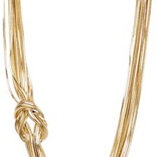 Natasha Accessories Short Knot Necklace GOLD