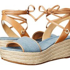 Incaltaminte Femei Michael Kors Margie Flatform Washed Denim