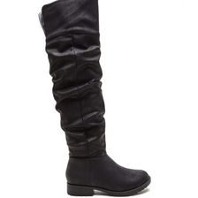 Incaltaminte Femei CheapChic Ground Level Faux Nubuck Boots Black
