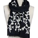 Accesorii Femei Saachi Black Vine Organza Wool Wrap NO COLOR