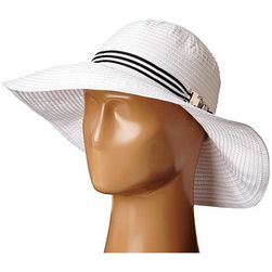 Accesorii Femei LAUREN Ralph Lauren Poly Signature Grosgrain Sun Hat PearlBlack White