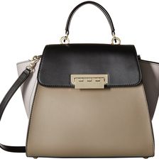 ZAC Zac Posen Eartha Iconic Top-Handle Color Block Light Pastel Brown