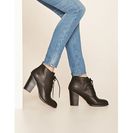 Incaltaminte Femei Forever21 Faux Leather Lace-Up Booties Black