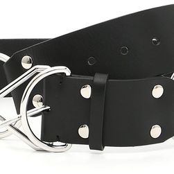 Alexander Wang Triangle Buckle Belt BLACK