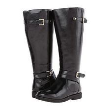 Incaltaminte Femei rsvp Faye Extra Wide Calf Black PU