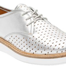 Clarks Glick Resseta Silver Leather