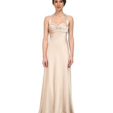 Calvin Klein Crossback Satin Gown CD5B1852 Chanpaign
