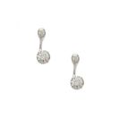 Bijuterii Femei Forever21 Rhinestone Ear Jackets Silverclear