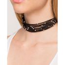 Bijuterii Femei CheapChic Along The Dotted Line Choker Black Prt