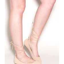 Incaltaminte Femei CheapChic Leap Of Faith Faux Nubuck Flats Nude