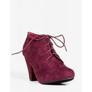 Incaltaminte Femei CheapChic In The Limelight Bootie WineBurgundy