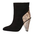 Incaltaminte Femei See by Chloe Suede Snake Bootie Black