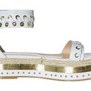 Incaltaminte Femei Just Cavalli Calf Leather with Mirror and Rope Off-White