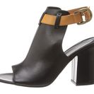 Incaltaminte Femei Delman Aggie Black CalfskinCuoio Vachetta