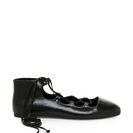 Incaltaminte Femei French Connection Black Kamilla Ghillie Lace Up Flats Black
