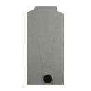 Bijuterii Femei Sam Edelman Snake Disc Pendant 32quot Necklace Rhodium