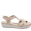 Incaltaminte Femei Grasshoppers Rose Stripe Wedge Sandal Beige