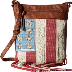 Gabriella Rocha Americana Crossbody Purse with Fringe Camel