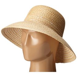 Accesorii Femei LAUREN Ralph Lauren Braided Top Stitched Raffia Sun Hat NaturalWhite