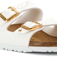 Birkenstock Arizona White Patent Birko-Flor