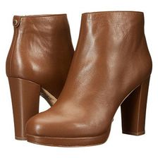 Incaltaminte Femei Michael Kors Sammy Platform Bootie Dark Caramel Nappa