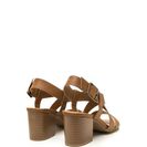 Incaltaminte Femei CheapChic Around The Block Strappy Chunky Heels Tan