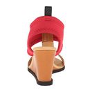 Incaltaminte Femei MM6 Maison Martin Margiela T-Strap Leather Wedges CamelRedBlack