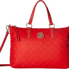 Tommy Hilfiger TH Quilted - Convertible Top Zip Shopper Racing Red