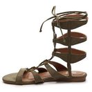 Incaltaminte Femei GC Shoes Amazon Fabric Gladiator Sandal Olive Green