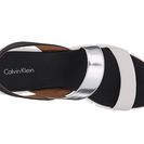 Incaltaminte Femei Calvin Klein Winny WhiteSilverBlack LeatherMetallic Box Leather