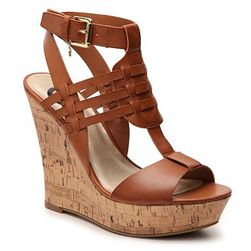 Incaltaminte Femei G by GUESS Donnte Wedge Sandal Cognac