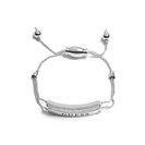 Bijuterii Femei GUESS Silver-Tone Logo ID Bracelet silver
