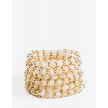 Bijuterii Femei CheapChic Lilah Beaded Multi Strand Bracelet Ivory