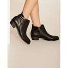 Incaltaminte Femei Forever21 Faux Leather Ankle Booties Black