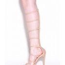 Incaltaminte Femei CheapChic Rule The Realm Gladiator Heels Nude