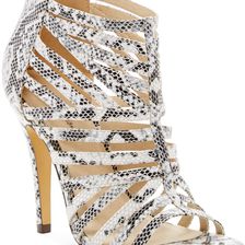 Michael Antonio Tayte Caged High Heel Sandal White