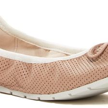 Kenneth Cole New York Saturn Perforated Ballet Flat Latte